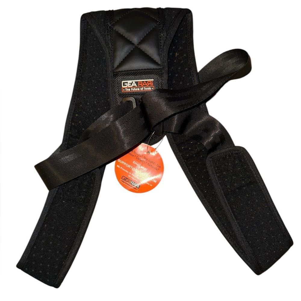 GEAR RARI Back & Posture Support Corrector Brace, Adjustable Shoulder Straps NWT - Picture 2 of 3